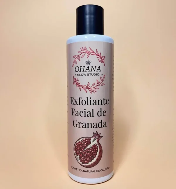 Exfoliante facial natural de granada OHANA para piel mixta o grasa