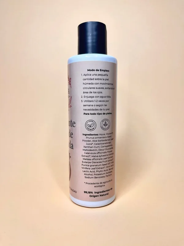 Ingredientes y modo de uso del exfoliante facial natural de granada OHANA